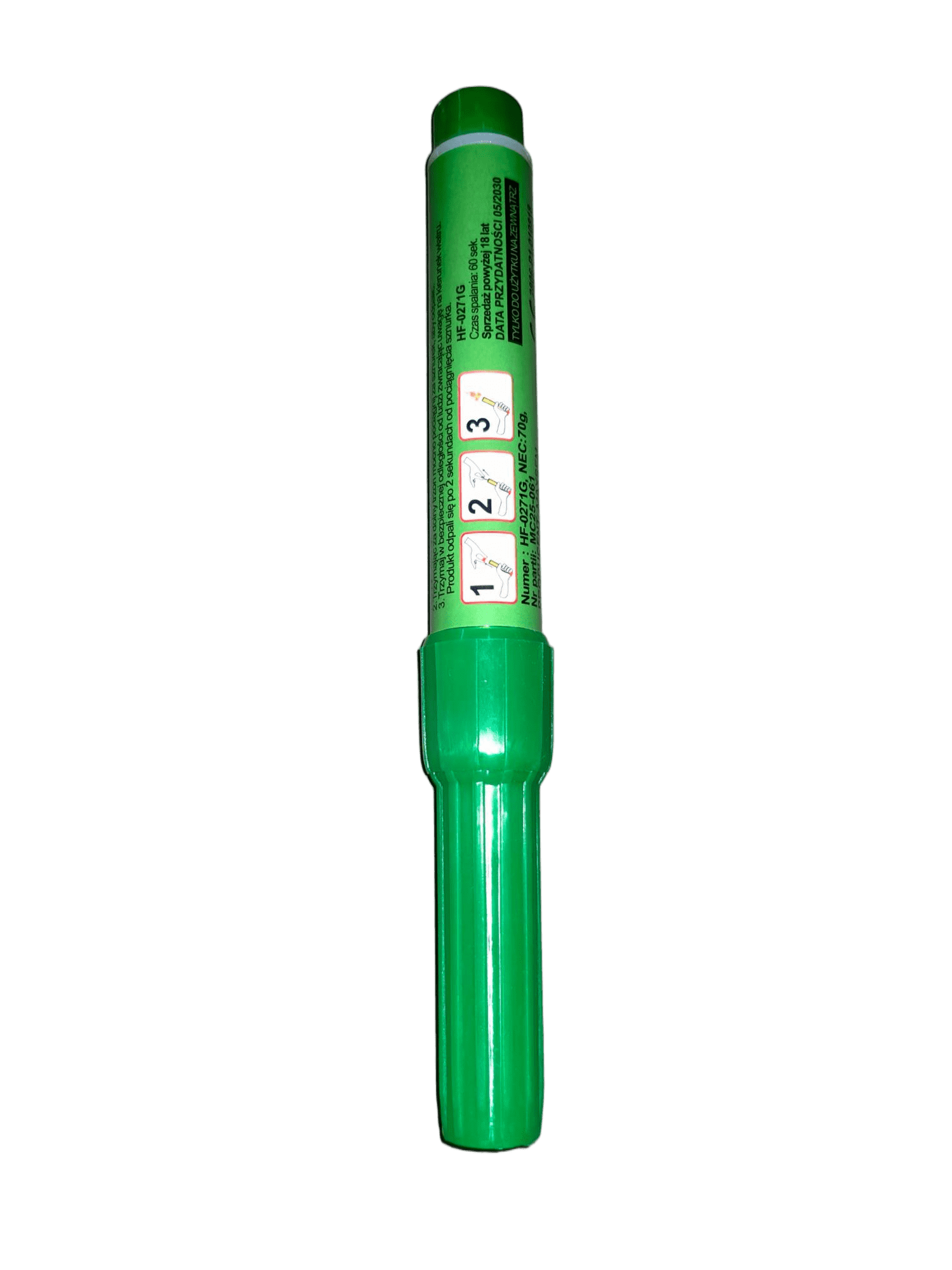 60' Green Handle Flame (Iron)