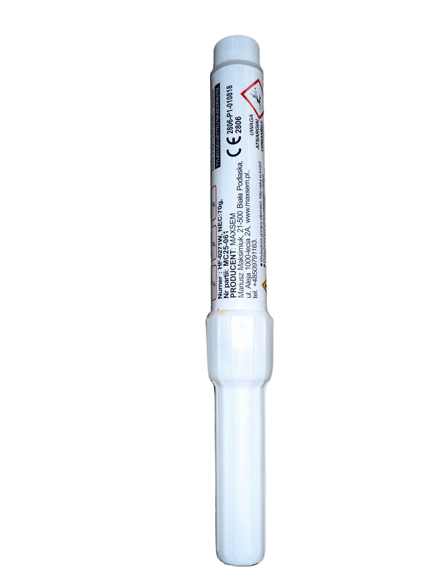 60' White Handle Flame (Iron)