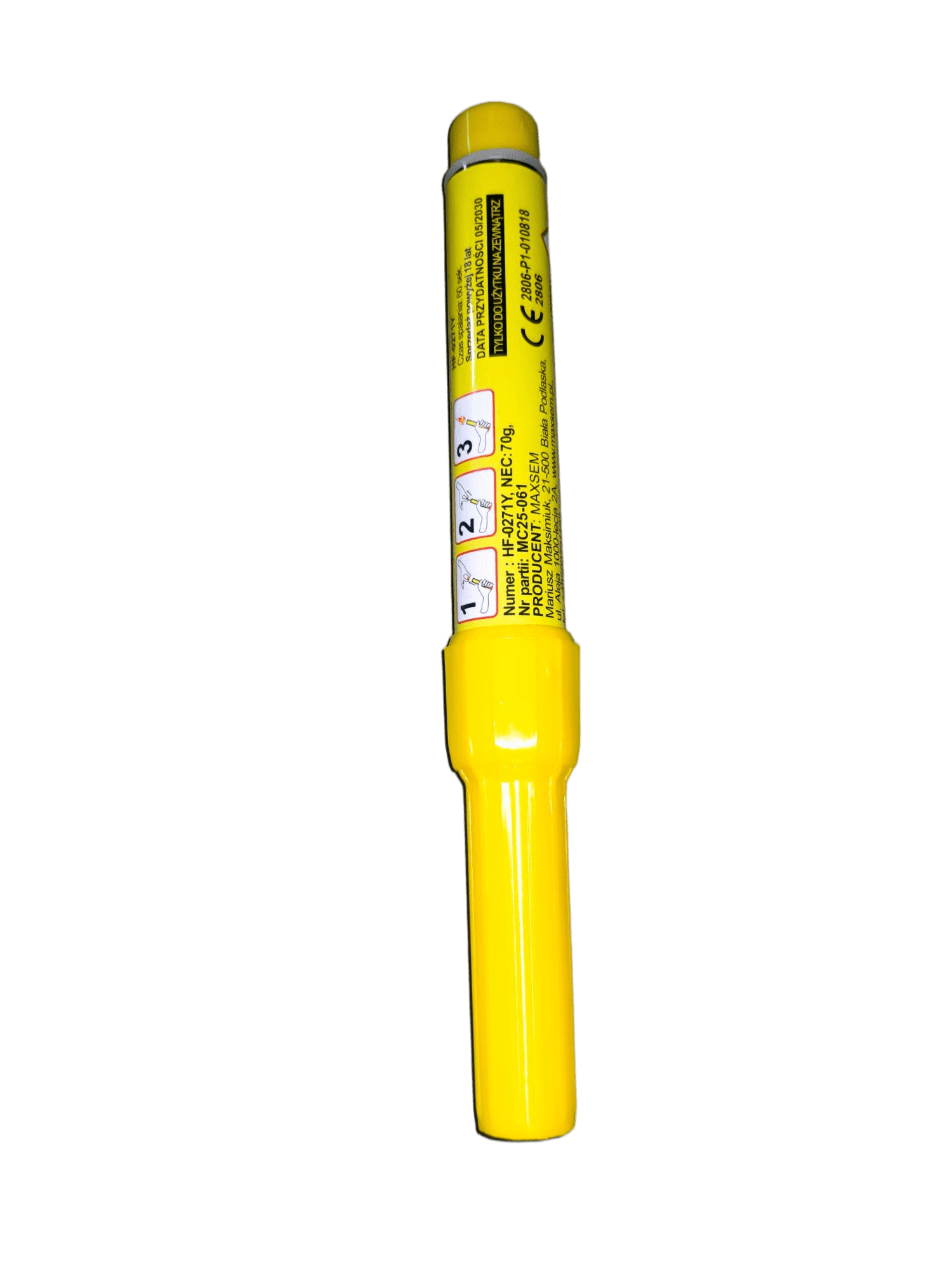 60' Yellow Handle Flame (Iron)
